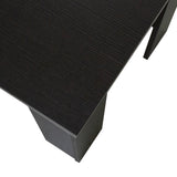 Masa de cafea Olympus, Natural - Negru, 100x51x42 cm - Maro