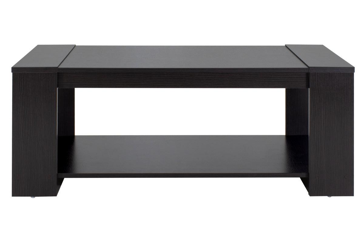 Masa de cafea Olympus, Natural - Negru, 100x51x42 cm - Negru