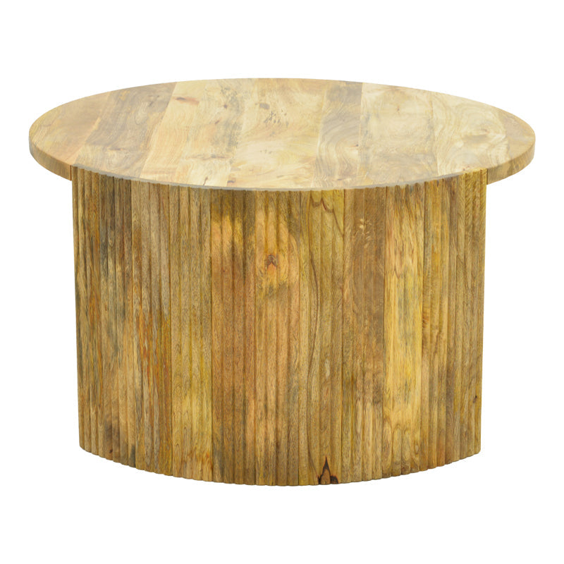 Masă de cafea Orban cu funcție decorativă, Stil Natural, Lemn masiv de mango, 80x45 cm