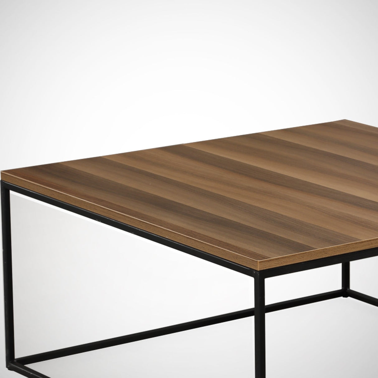 Masă de cafea Poli Comforty, stejar - nuc, 75x75x43 cm