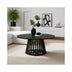 Masa de cafea Radiane Solid, design, Natural - Negru, lemn de acacia, 80x40 cm - 379-000043