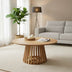 Masa de cafea Radiane Solid, design, Natural - Negru, lemn de acacia, 80x40 cm
