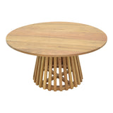 Masa de cafea Radiane Solid, design, Natural - Negru, lemn de acacia, 80x40 cm - Natur