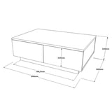 Masa de cafea Thunder, Sonoma - Antracit, 90x60x31 cm - Sonoma