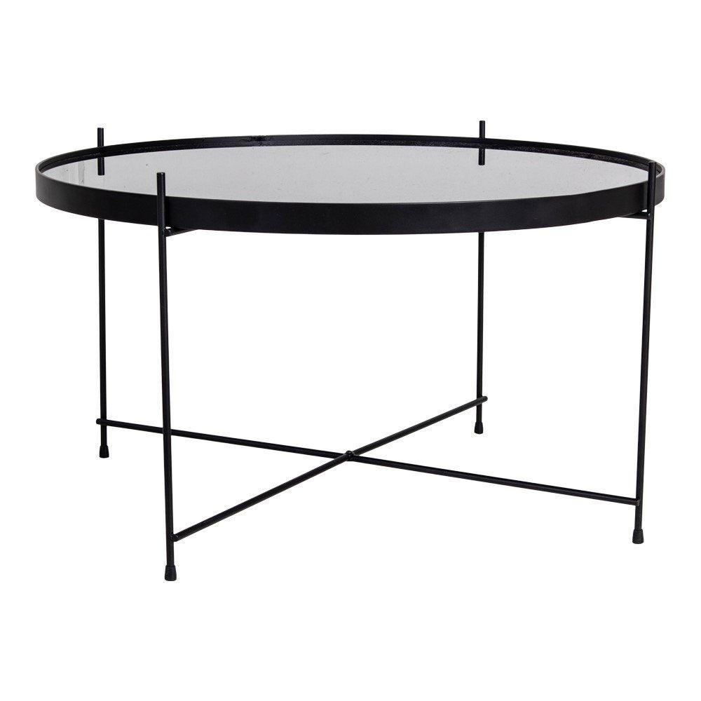 Masa de Cafea Venezia, Auriu - Negru, 70x40x70 cm - Masa de Cafea Venezia, Auriu - Negru, 70x40x70 cm - NH2101200