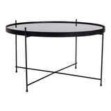 Masa de Cafea Venezia, Auriu - Negru, 70x40x70 cm - Masa de Cafea Venezia, Auriu - Negru, 70x40x70 cm - NH2101200