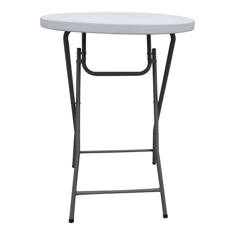 Masă de catering pliabilă, Plastic, Alb, 81x110 cm