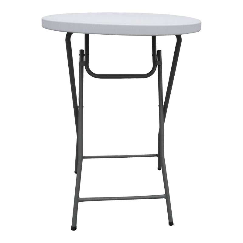 Masă de catering pliabilă, Plastic, Alb, 81x110 cm