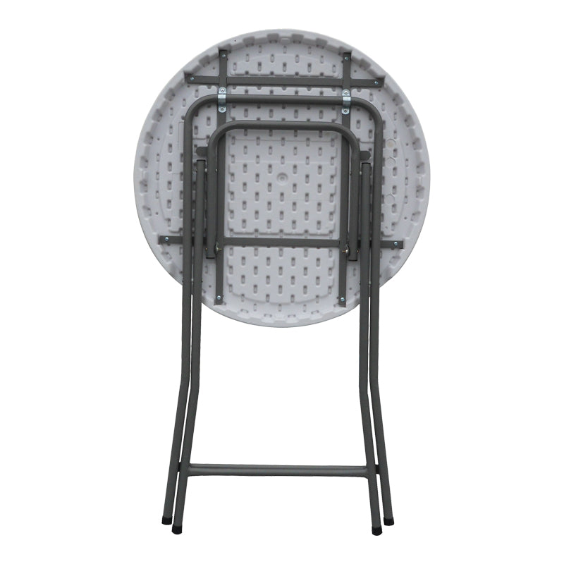 Masă de catering pliabilă, Plastic, Alb, 81x110 cm