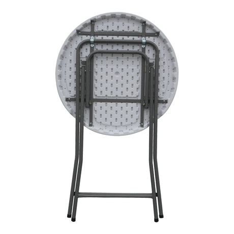 Masă de catering pliabilă, Plastic, Alb, 81x110 cm