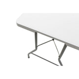 Masa de catering profesionala Rodeo pliabila granit, alb, 183x76x74 cm