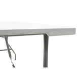 Masa de catering profesionala Rodeo pliabila granit, alb, 183x76x74 cm
