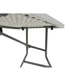 Masa de catering profesionala Rodeo pliabila granit, alb, 183x76x74 cm