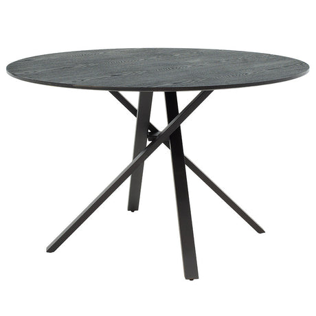 Masa de cina Cerco, Negru - Sonoma, D120x75 cm