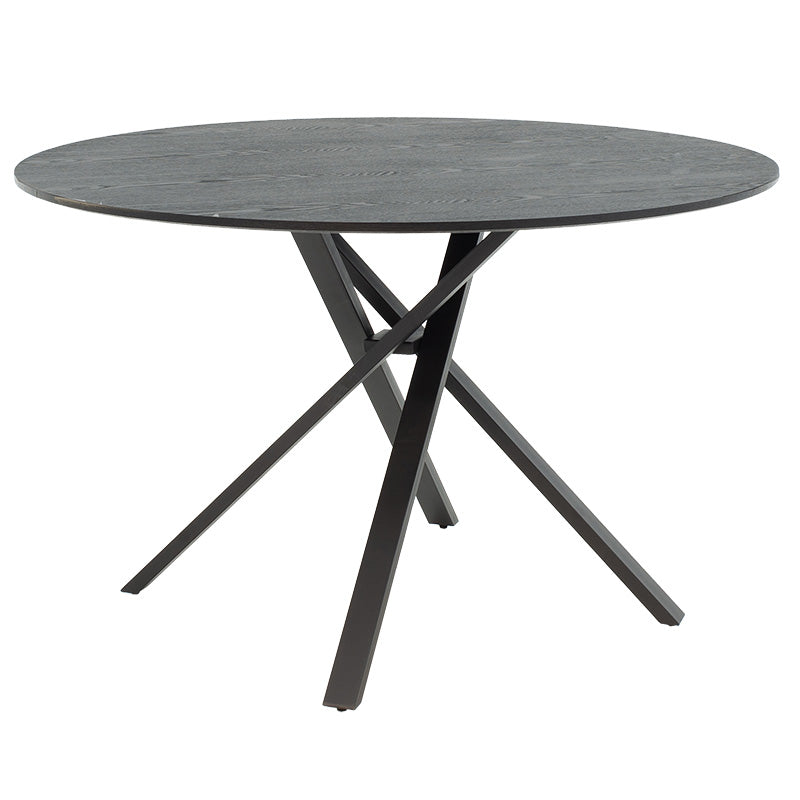 Masa de cina Cerco, Negru - Sonoma, D120x75 cm - Negru
