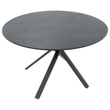 Masa de cina Cerco, Negru - Sonoma, D120x75 cm - Negru