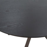Masa de cina Cerco, Negru - Sonoma, D120x75 cm - Negru