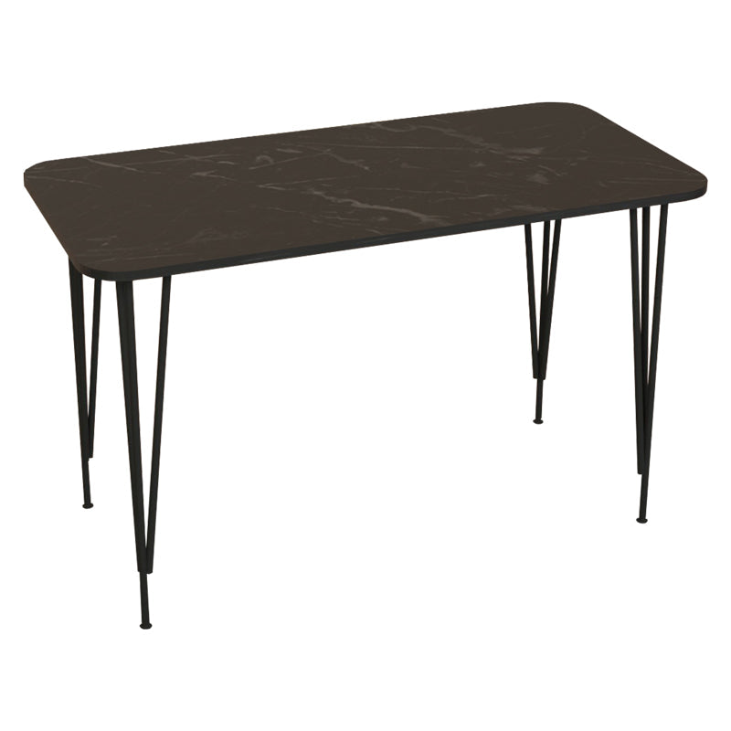 Masa de cina Palkon stejar -metal, negru, 120x60x73 cm - Masa de cina Palkon stejar -metal, negru, 120x60x73 cm