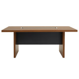 Masa de conferinta Oscar 5cm, nuc - antracit, 200x100x76 cm