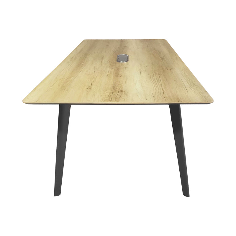 Masa de conferințe profesională Denith, culori antracit-natural, de calitate, 180x100x75 cm, detaliu produs