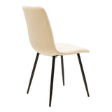 Masă de sufragerie cu functie extensibila Balou-Noor, Set de 5 piese, Negru-Bej, 100x73 cm