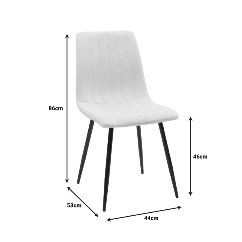 Masă de sufragerie cu functie extensibila Balou-Noor, Set de 5 piese, Negru-Bej, 100x73 cm