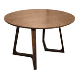 Masă de sufragerie cu blat mdf Sedria, Natural - Nuc, 120x75 cm - Nuc
