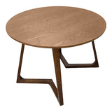 Masă de sufragerie cu blat mdf Sedria, Natural - Nuc, 120x75 cm - Nuc