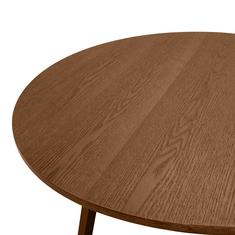 Masă de sufragerie cu blat mdf Sedria, Natural - Nuc, 120x75 cm - Nuc