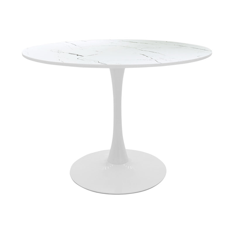 Masă de sufragerie cu set 5 piese Balou-Parker, Alb, 100x73 cm
