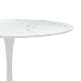 Masă de sufragerie cu set 5 piese Balou-Parker, Alb, 100x73 cm