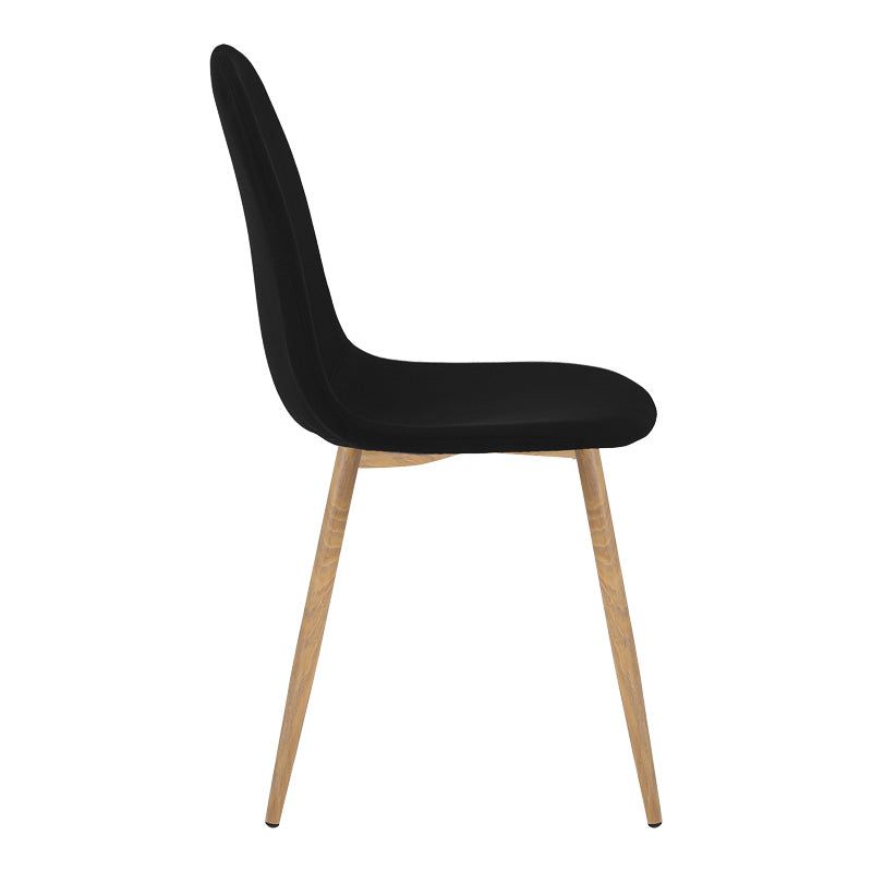 Masă de sufragerie cu set 5 piese Bella-Balou, Negru, 120x73 cm