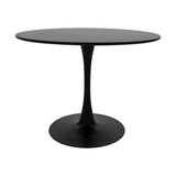 Masă de sufragerie cu set 5 piese Bella-Balou, Negru, 120x73 cm