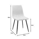 Masă de sufragerie cu set de 5 piese Balou-Noor, Negru-Gri, 120x73 cm