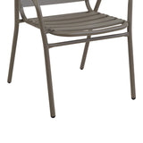 Masă de sufragerie cu set scaune Albero-Sussie, Metal, Multicolor, 60x70 cm
