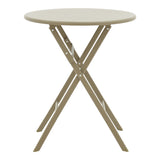 Masă de sufragerie cu set scaune Albero-Sussie, Metal, Multicolor, 60x70 cm