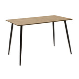 Masă de sufragerie Cuba, Sonoma-negru, 120x70x76 cm - Masa de dining Cuba, Sonoma-negru, 120x70x76 cm - 127-000084