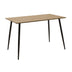 Masa de dining Cuba, Sonoma-negru, 120x70x76 cm - 127-000084