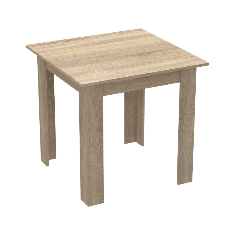 Masă de sufragerie Manka I-Julita set de 3 piese, sonoma-negru, 80x80x77 cm