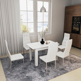 Masă de sufragerie Quiin, extensibila, Diverse culori, 120-174x70x74 cm - Alb