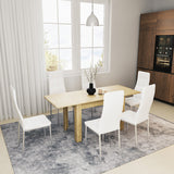 Masă de sufragerie Quiin, extensibila, Diverse culori, 120-174x70x74 cm - Sonoma