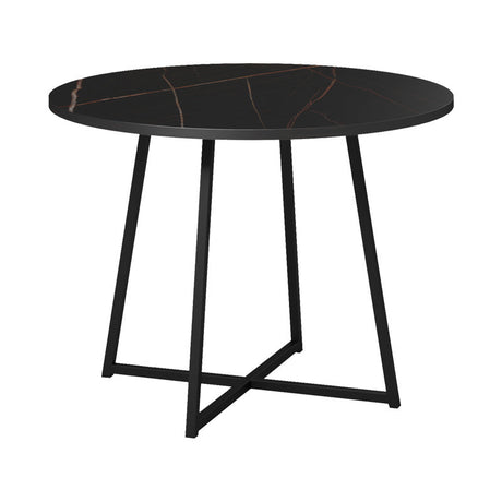 Masă de sufragerie Sarah I, Marmura Neagra, Negre, 100x76 cm
