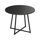 Masă de sufragerie Sarah I, Marmura Neagra, Negre, 100x76 cm