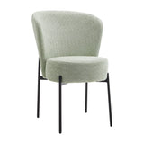 Masă de sufragerie set 3 piese Balou-Houlian, negru-menta, D80x73 cm