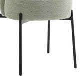Masă de sufragerie set 3 piese Balou-Houlian, negru-menta, D80x73 cm