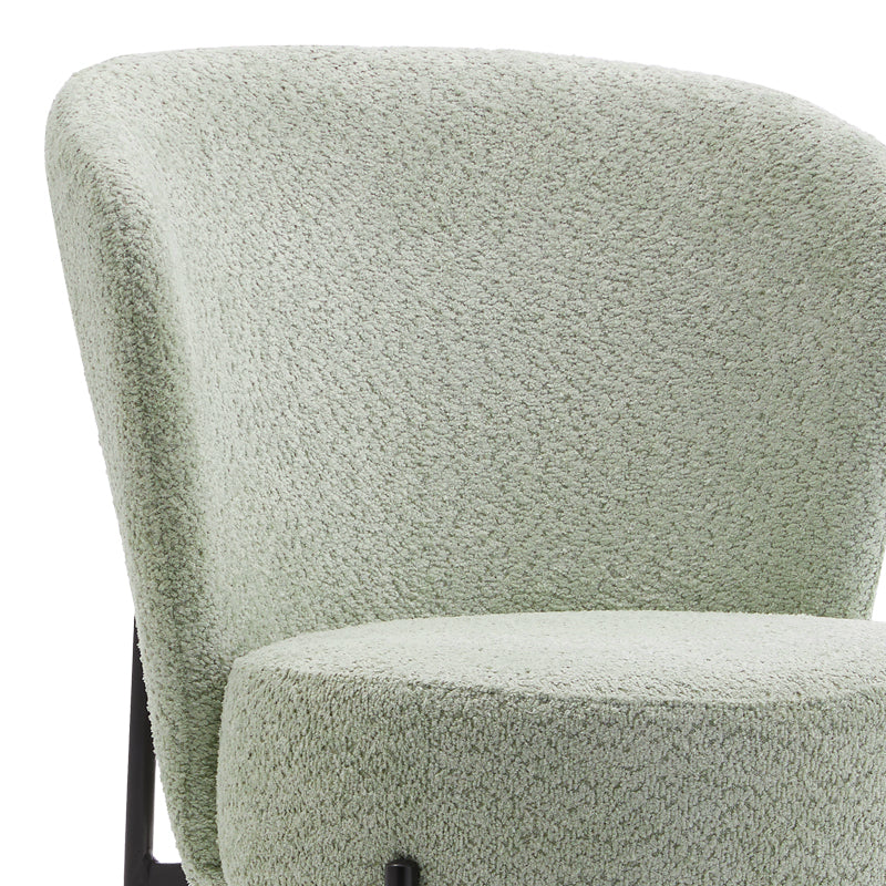 Masă de sufragerie set 3 piese Balou-Houlian, negru-menta, D80x73 cm