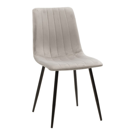Masă de sufragerie set 5 piese Julita Noor, Lemn, Alb-Gri, D80x76 cm