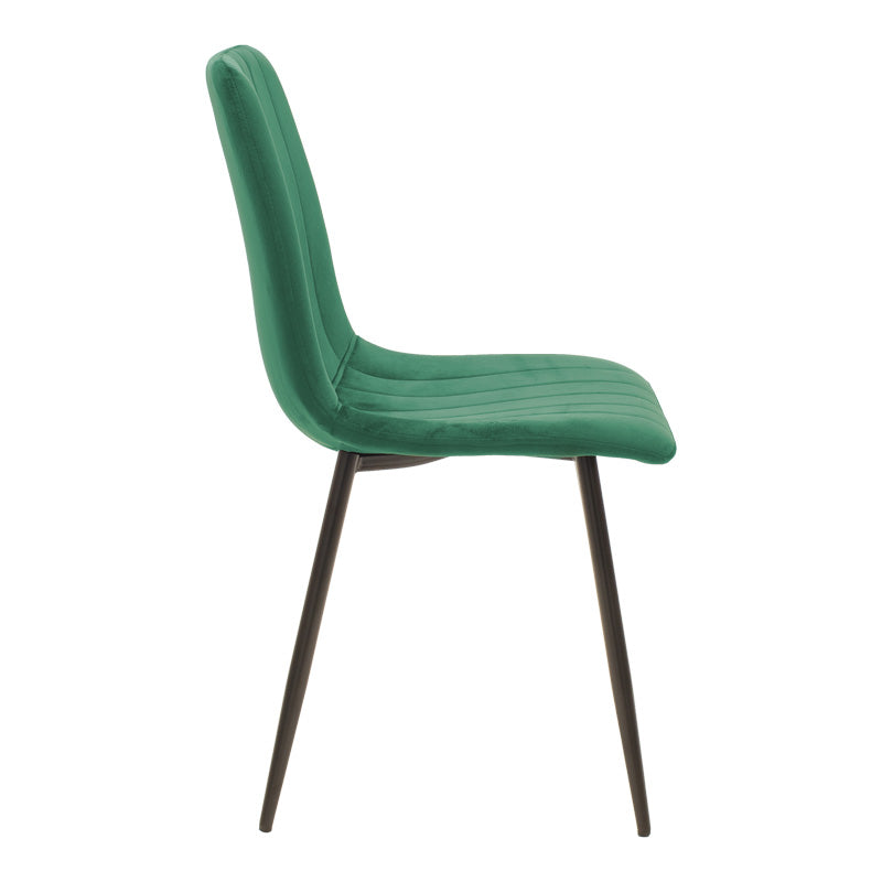 Masă de sufragerie set Balou-Noor, negru-verde, D120x73 cm
