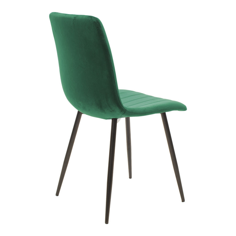 Masă de sufragerie set Balou-Noor, negru-verde, D120x73 cm