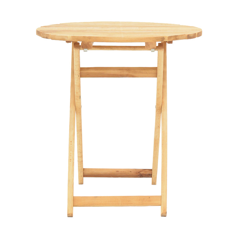 Masa de gradina Letna din lemn de fag solid, Natural, 70x70x75 cm, imagine suplimentara